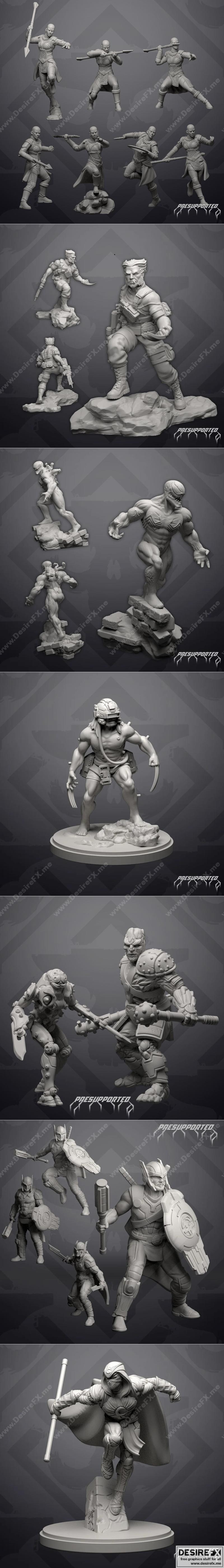 Skullforge系列01-07 3D打印模型集|Skullforge Pack 01-07 – 3D Print Model STL