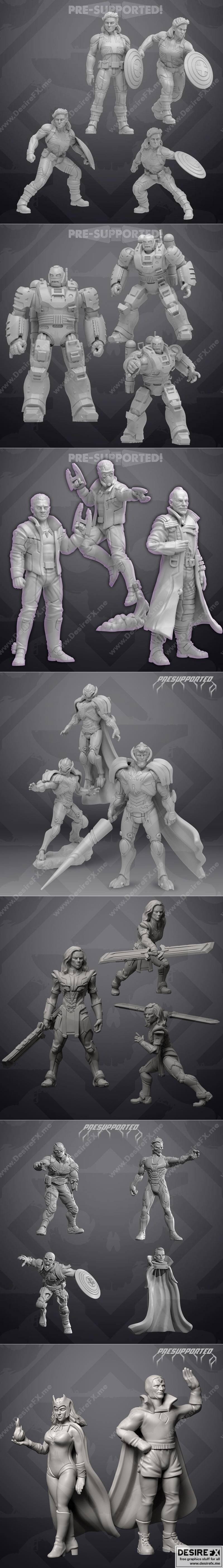 Skullforge系列01-07 3D打印模型集|Skullforge Pack 01-07 – 3D Print Model STL
