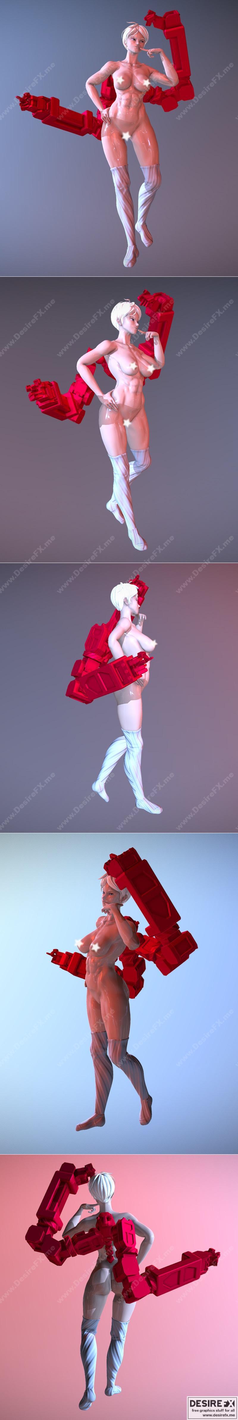 3D打印模型：赛博朋克装甲战士-STL文件|Finished Model – 3D Print Model STL