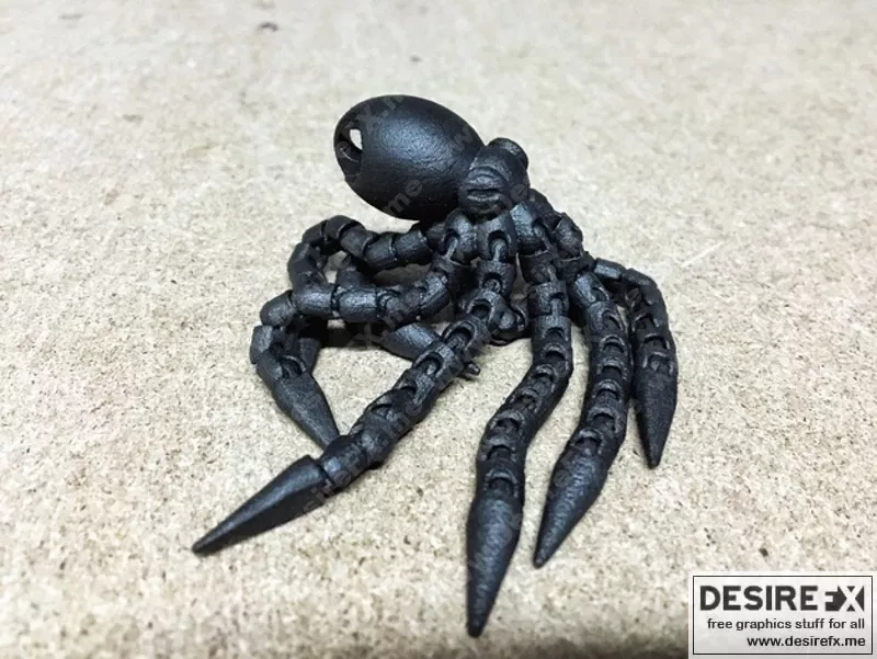 章鱼——可弯曲关节球铰模型|Octopus – Flexi Articulated – Ball joint