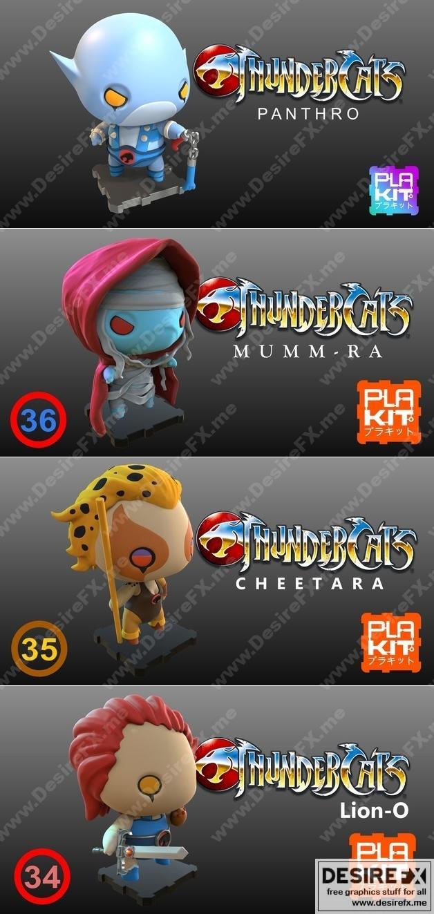 Plakit雷霆猫3D打印模型套装|Plakit Thundercats Pack – 3D Print Model STL