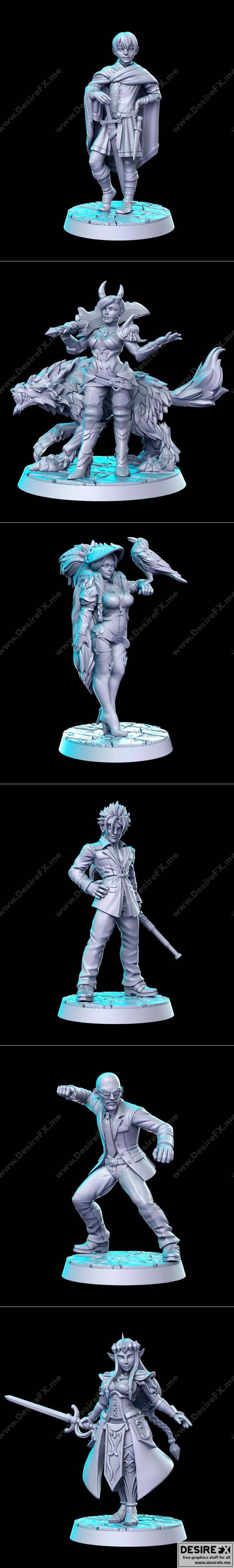 经典JRPG第六部 与盗贼与刺客第二部 3D打印模型 STL|Classic JRPG Vol.6 and Thieves and Assassins Vol.2 June 2022 – 3D Print Model STL