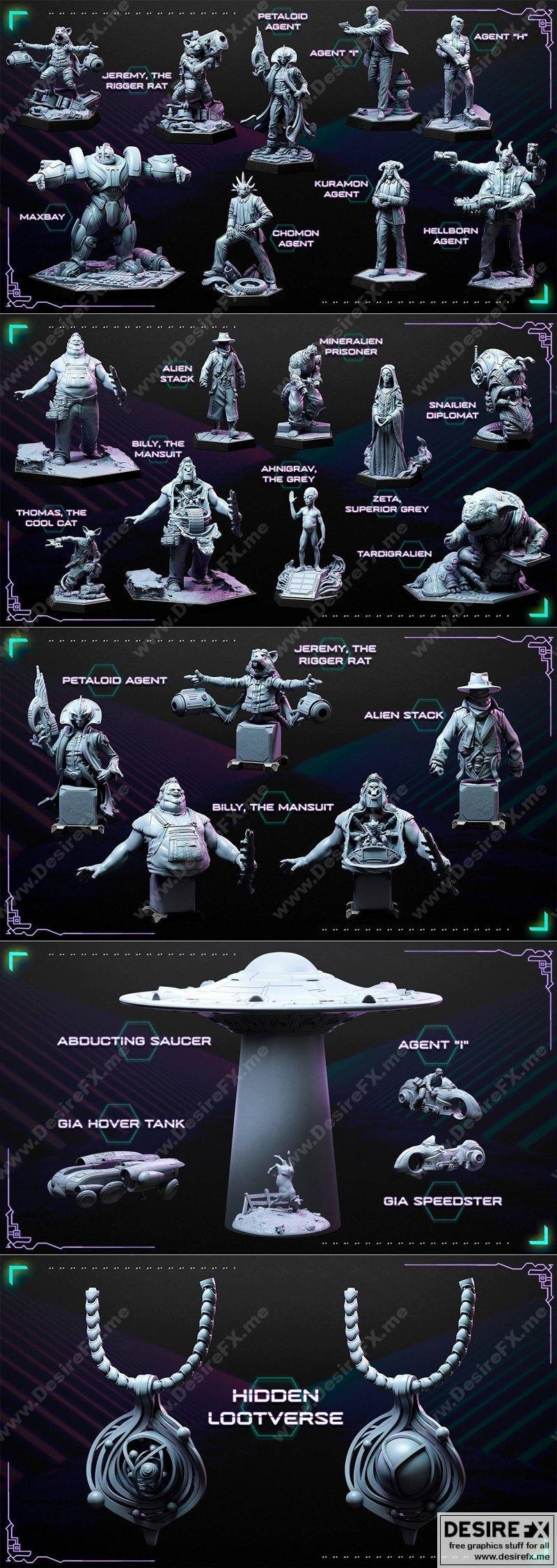 Loot Studios科幻题材2022年3D打印模型|Loot Studios – Sci-fi August 2022 – 3D Print Model STL