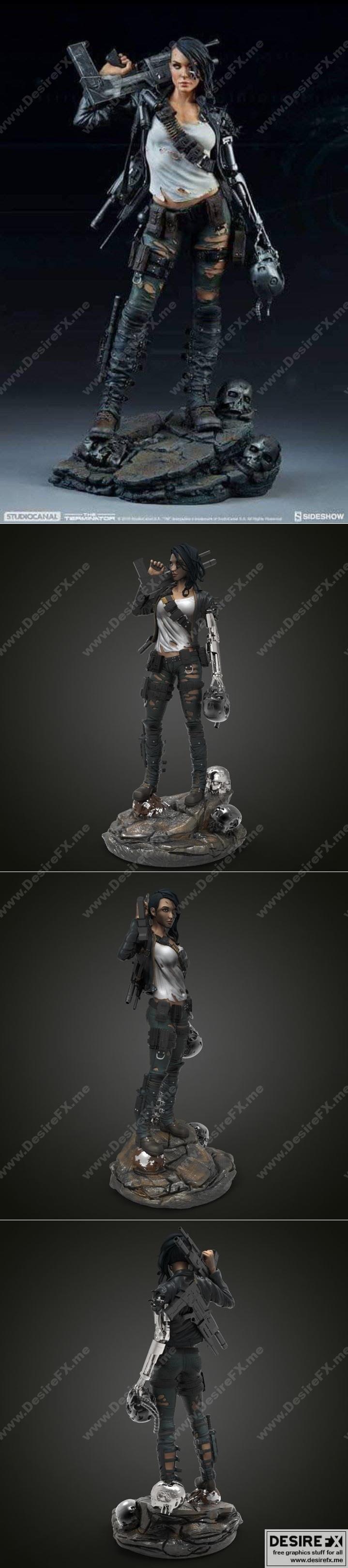女孩终结者 3D打印模型|GIrl Terminator – 3D Print Model STL