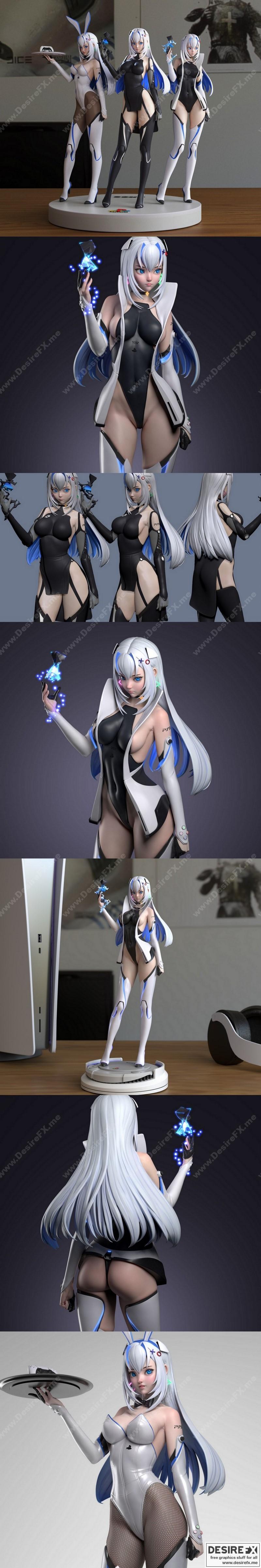 PS5瓦尔基里3D打印模型|PS5 waifu