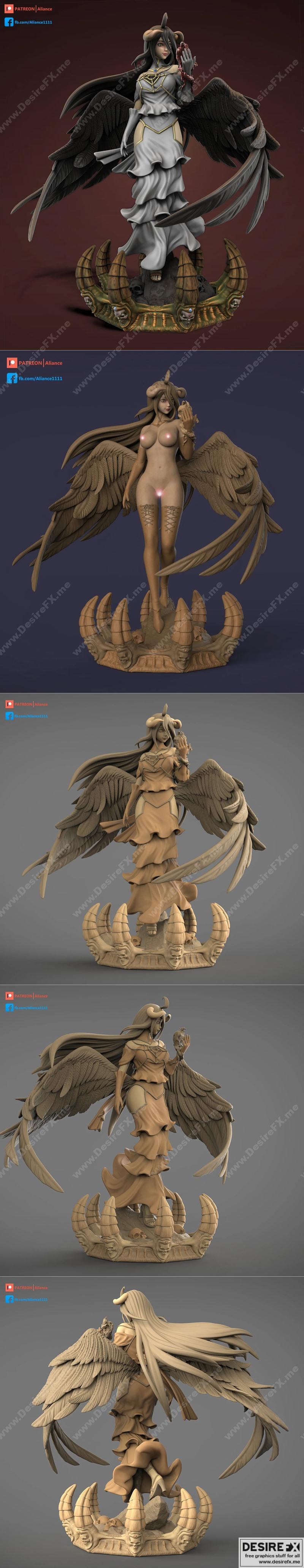 Albedo - 战斗狂人 - 3D打印模型|Albedo – Overlord – 3D Print Model STL