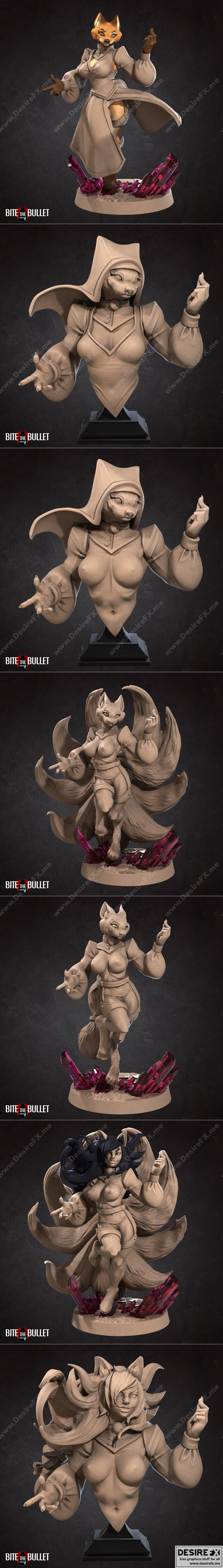 咬下子弹——狐族二零二二年二月 3D打印模型|Bite the Bullet – Foxfolk February 2022 – 3D Print Model STL