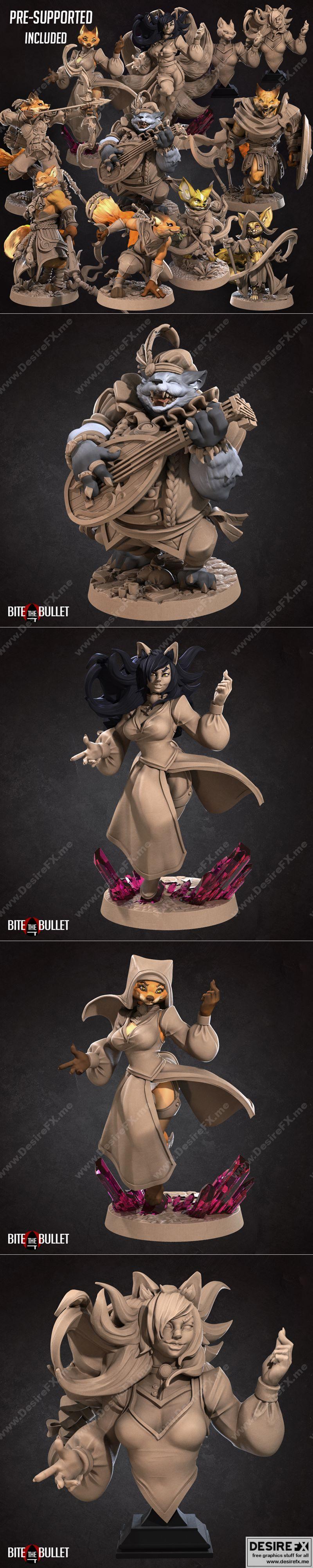 咬下子弹——狐族二零二二年二月 3D打印模型|Bite the Bullet – Foxfolk February 2022 – 3D Print Model STL