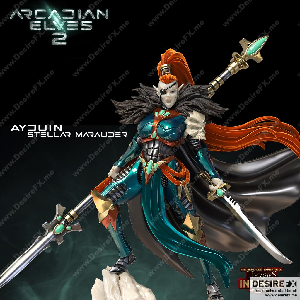 英雄无限 - 八月2022弧adian精灵 3D打印模型|Heroes Infinite – August 2022 (Arcadian Elves)