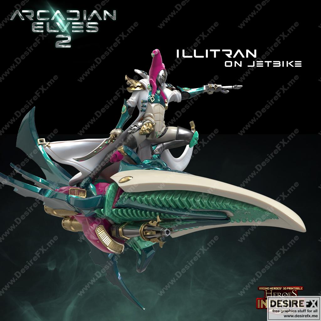 英雄无限 - 八月2022弧adian精灵 3D打印模型|Heroes Infinite – August 2022 (Arcadian Elves)