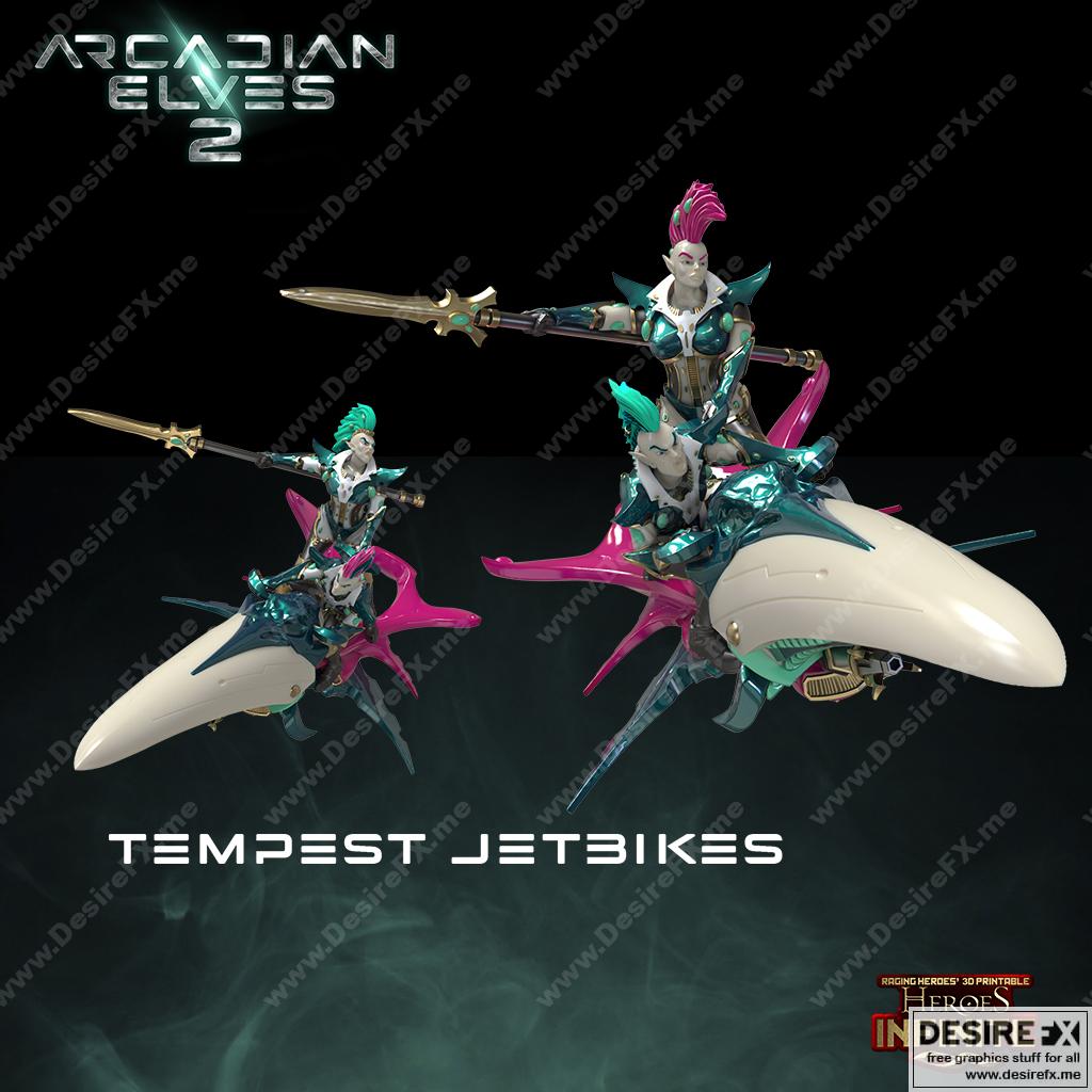 英雄无限 - 八月2022弧adian精灵 3D打印模型|Heroes Infinite – August 2022 (Arcadian Elves)