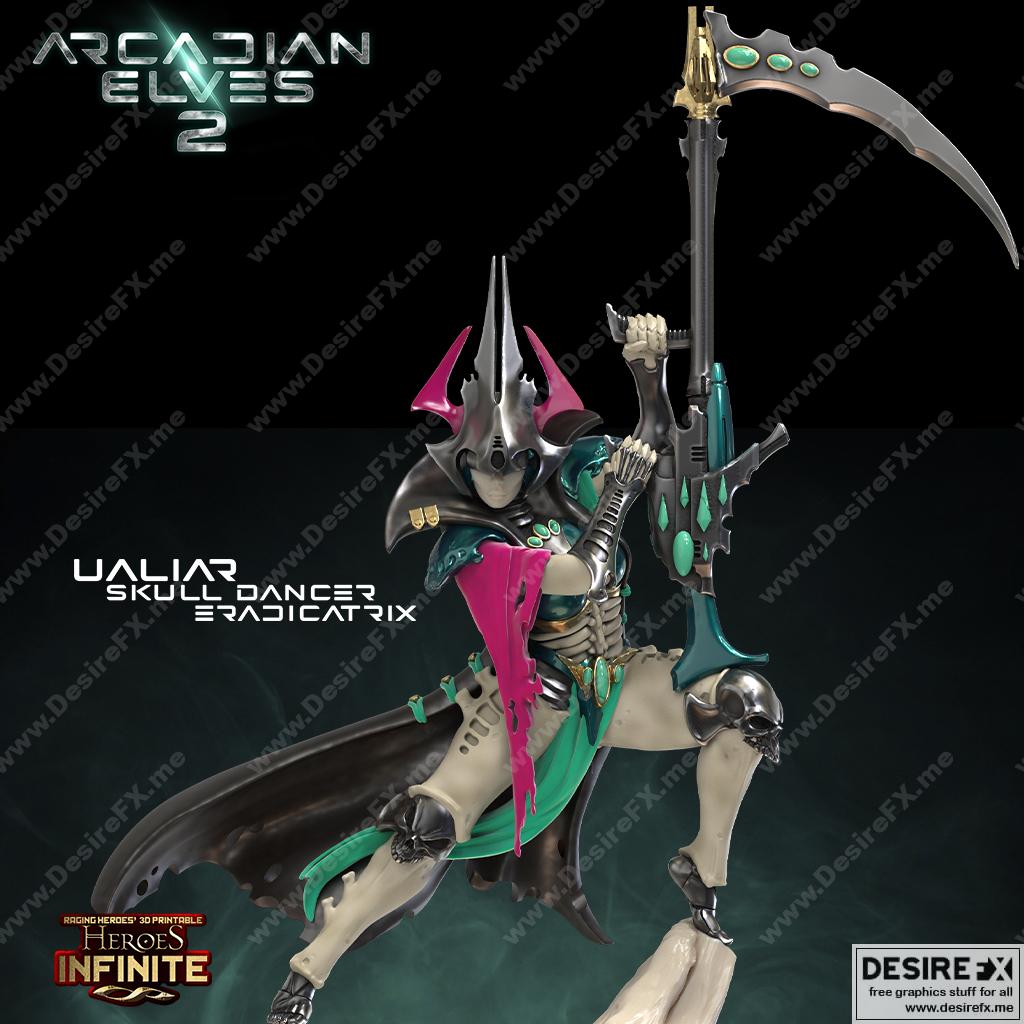 英雄无限 - 八月2022弧adian精灵 3D打印模型|Heroes Infinite – August 2022 (Arcadian Elves)