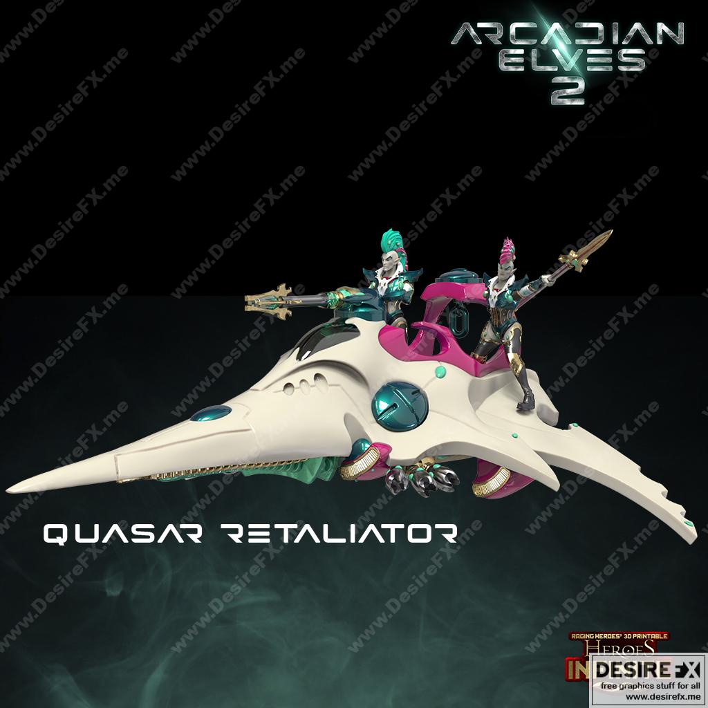 英雄无限 - 八月2022弧adian精灵 3D打印模型|Heroes Infinite – August 2022 (Arcadian Elves)