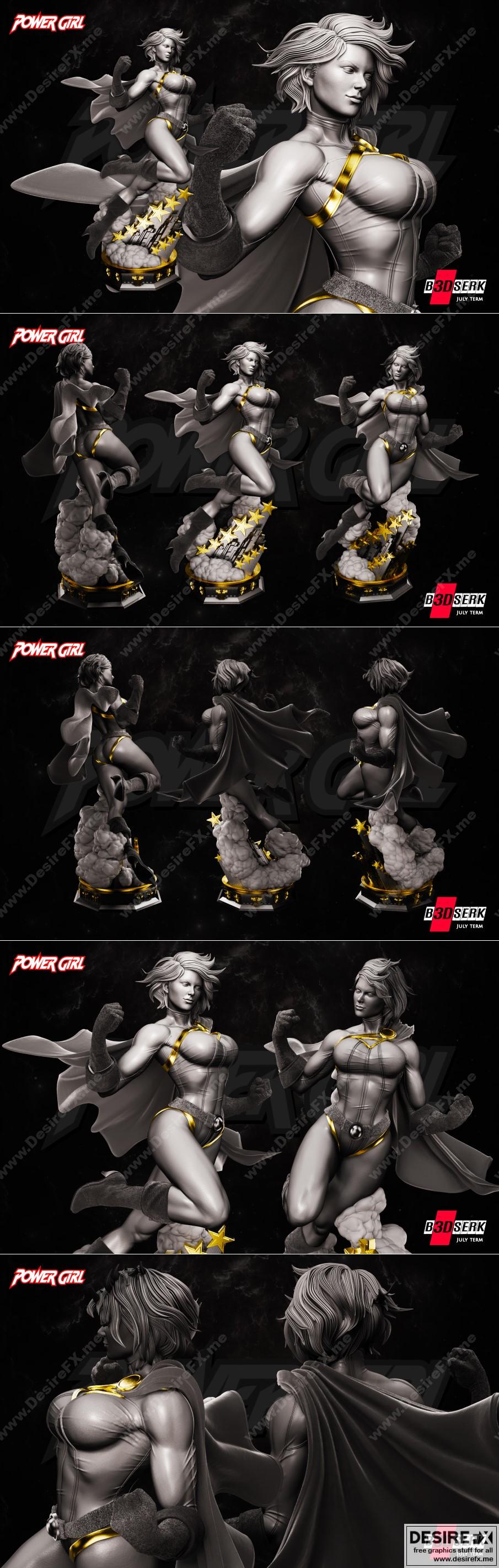 Power Girl 3D打印模型|Power Girl – B3DSERK – 3d print model