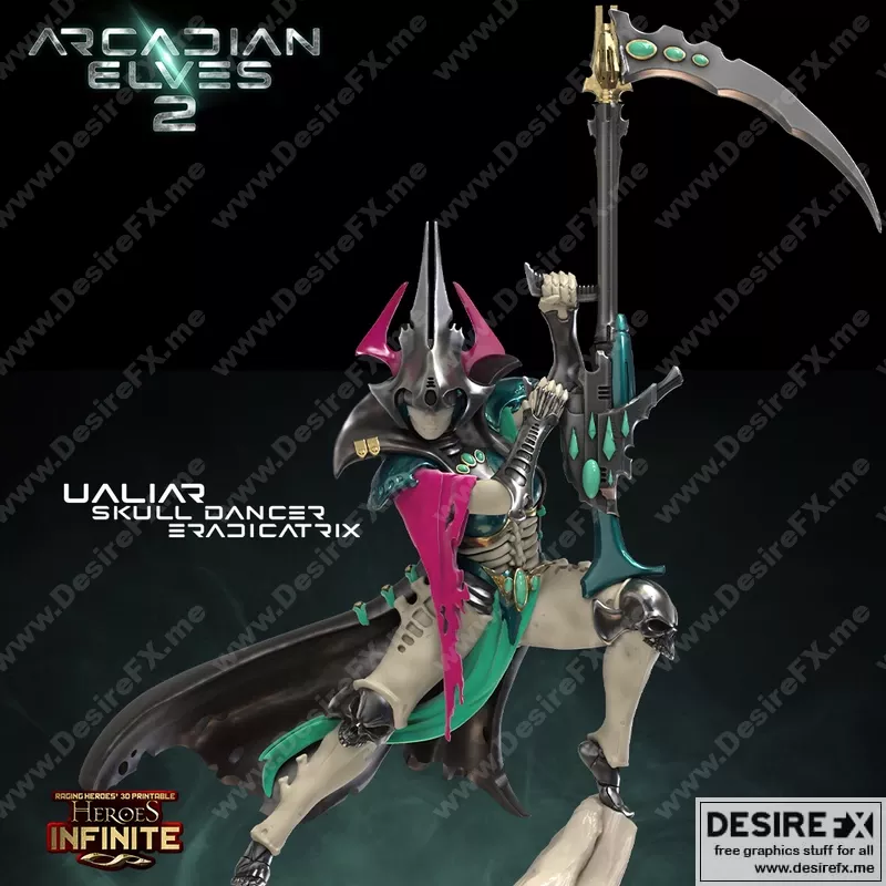 Ualiar Skull Dancer 3D打印模型|Ualiar Skull Dancer Eradicatrix