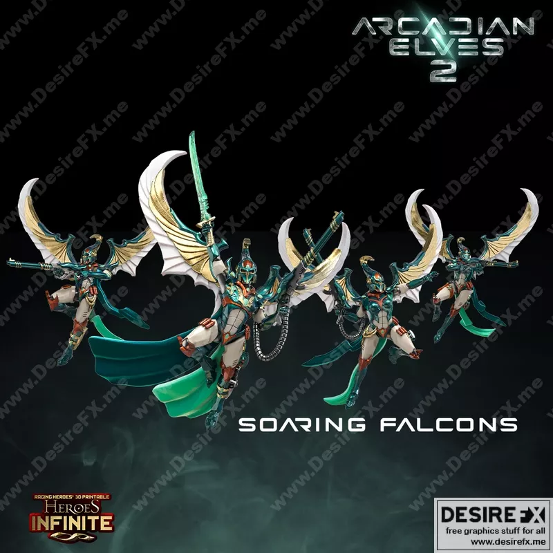 翱翔之翼 3D打印模型|Soaring Falcons