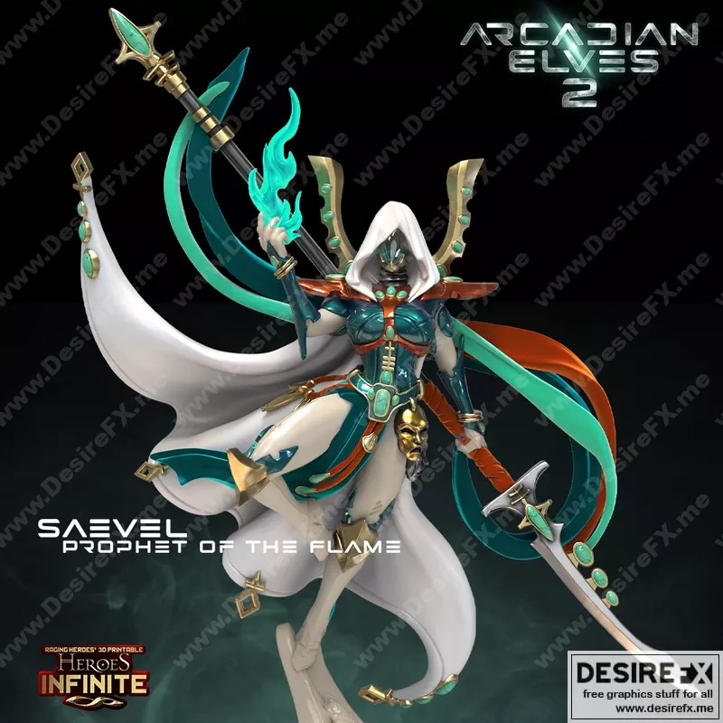 火焰先知 Saevel 3D打印模型|Saevel Prophet of the Flame