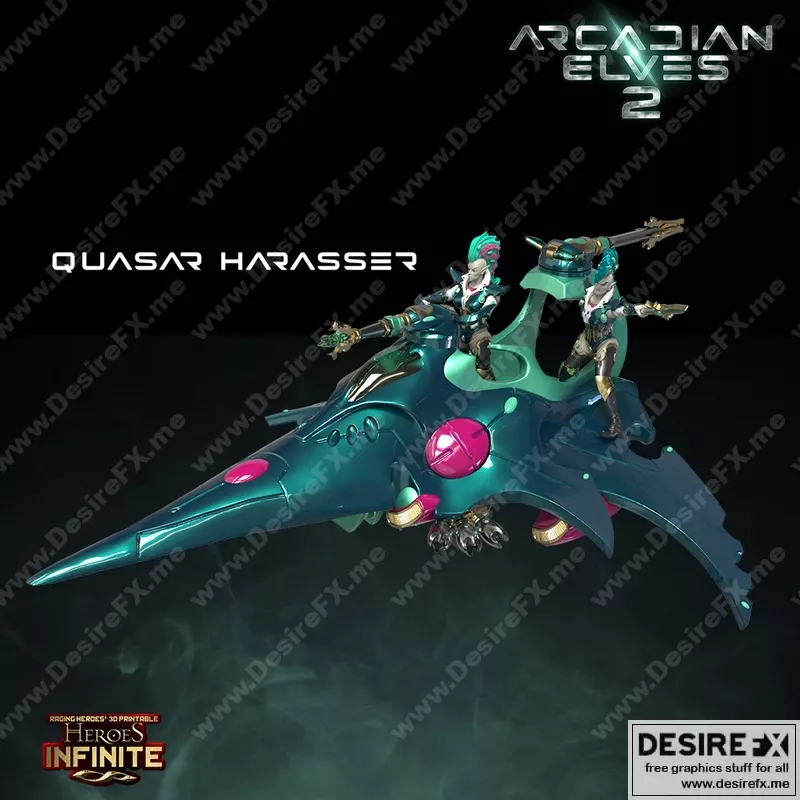 Quasar突袭者 3D打印模型|Quasar Harasser