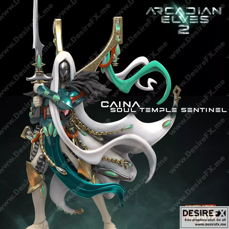 卡因灵魂庙堂守卫3D打印模型|Caina Soul Temple Sentinel