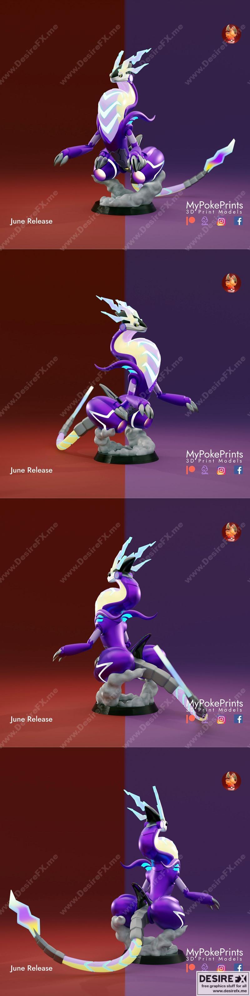 MyPokePrints-镜像之龙-妙蛙种子3D打印模型|MyPokePrints – Miradon – 3D Print Model STL