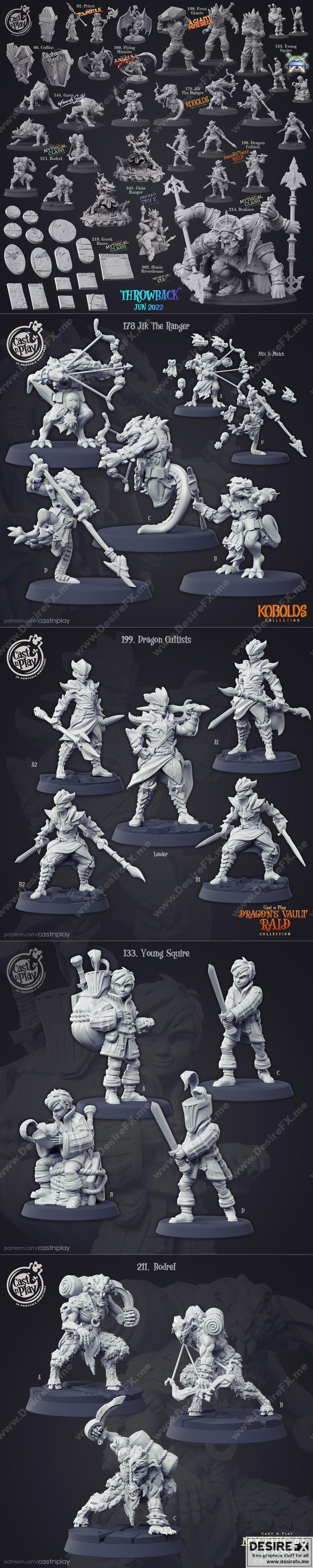 Cast N Play - 2022年6月怀旧作品 3D打印模型 STL|Cast N Play – Throwback June 2022 – 3D Print Model STL