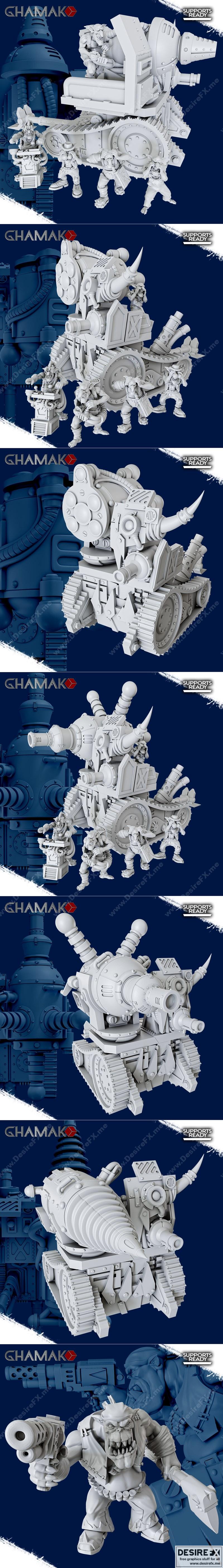 Ghamak科幻作品2022款3D打印模型|Ghamak – Sci-Fi June 2022 – 3D Print Model STL