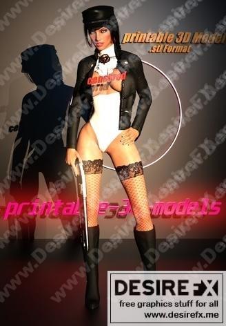 街头女王 3D打印模型|Gangster Queen – 3D Print Model STL