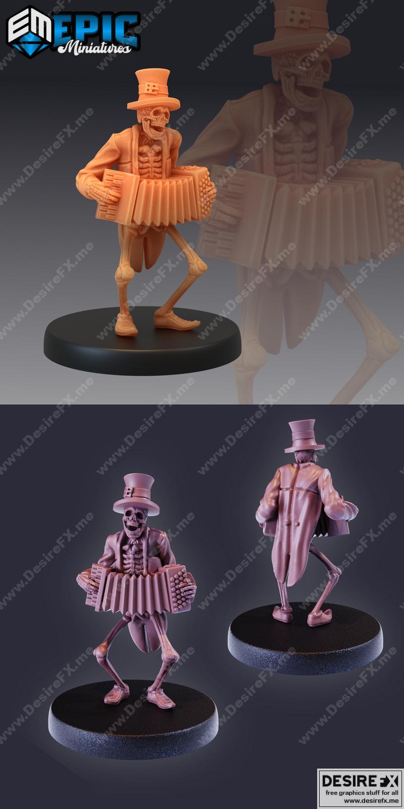 骨骼音乐家手风琴|Skeleton Musician Accordion