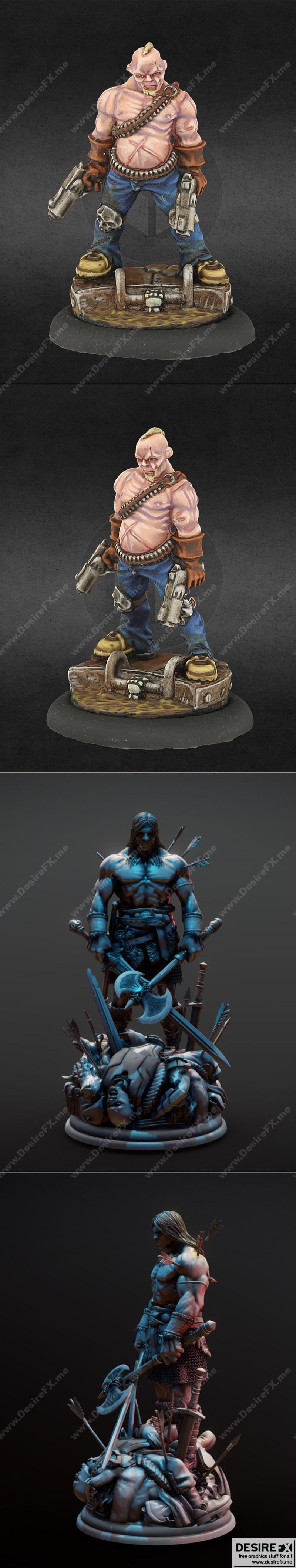 迷你定制涂装模型 3D打印  Conan|Custom Painted Miniature and Conan – 3D Print Model STL