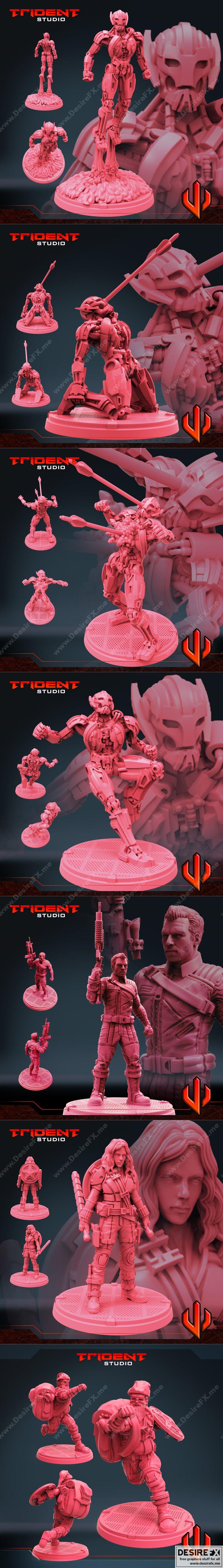 Trident Studio Gumroad - 动漫游戏角色3D打印模型STL|Trident Studio Gumroad – 3D Print Model STL