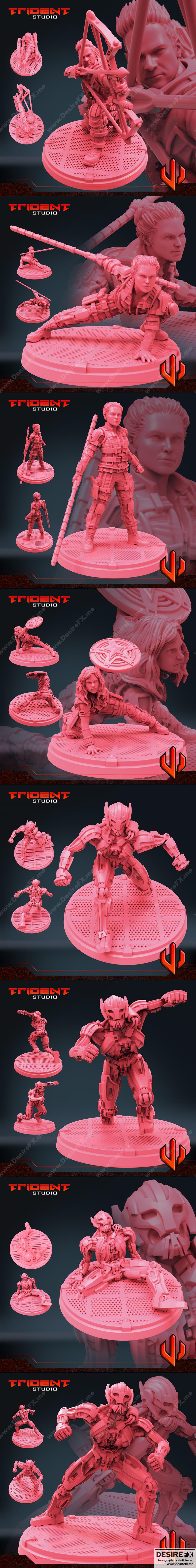 Trident Studio Gumroad - 动漫游戏角色3D打印模型STL|Trident Studio Gumroad – 3D Print Model STL