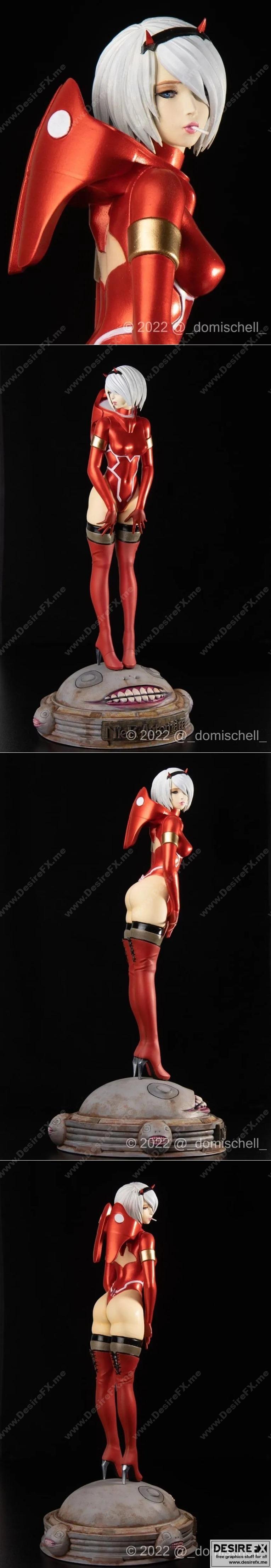 Zero 2B - 3D打印模型 - 动漫角色雕塑|Zero 2B – 3D Print Model STL