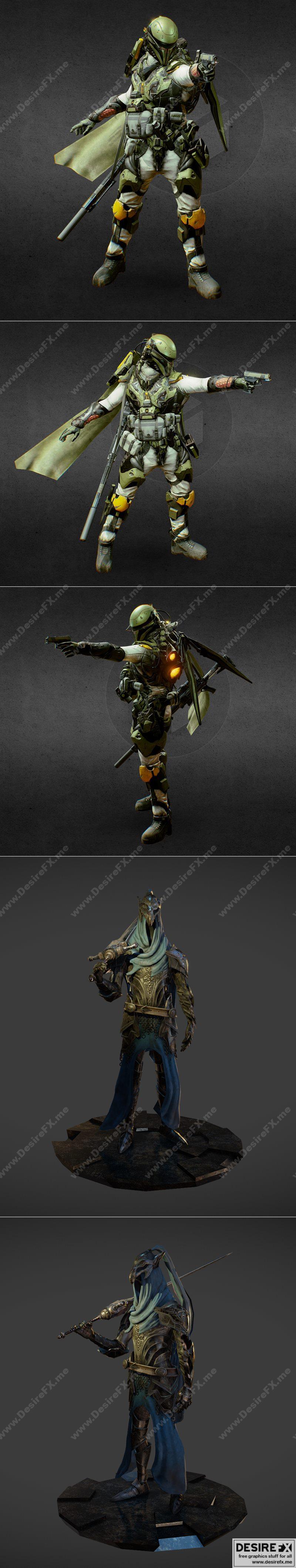 巴斯光年与骑士阿托利亚——3D打印模型|Boba Fett and Knight Artorias – 3D Print Model STL