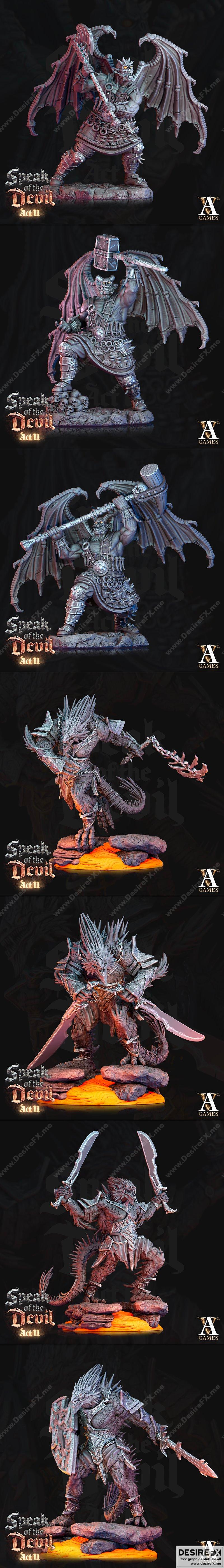 Archvillain Games《魔鬼言说》第二幕 3D打印模型 STL|Archvillain Games – Speak of the Devil – Act II July 2022 – 3D Print Model STL
