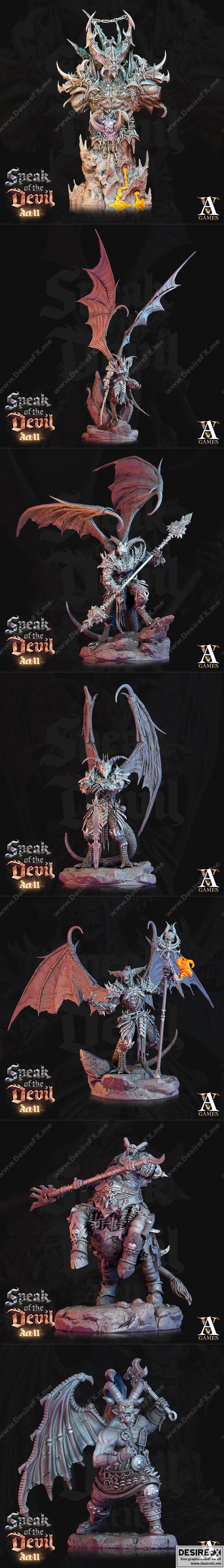 Archvillain Games《魔鬼言说》第二幕 3D打印模型 STL|Archvillain Games – Speak of the Devil – Act II July 2022 – 3D Print Model STL