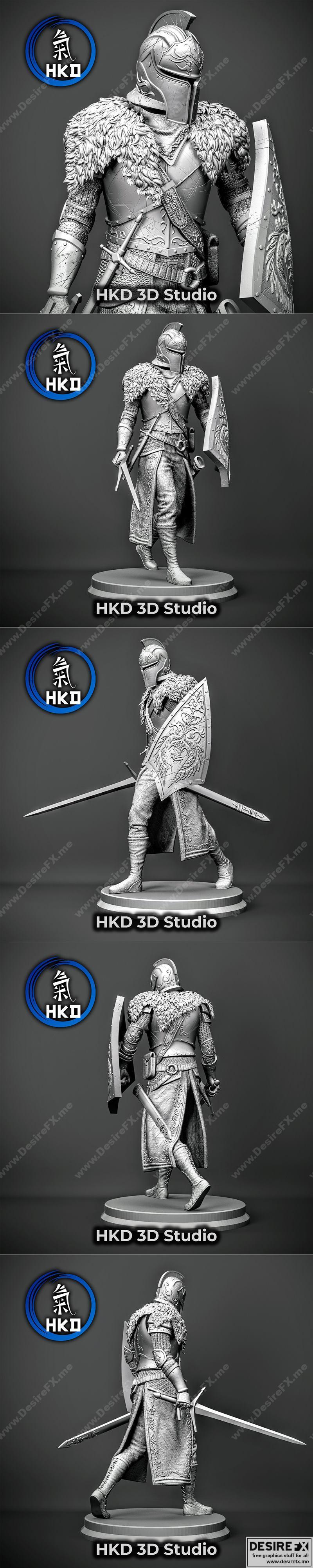 黑暗之魂 Faram骑士 3D打印模型|Dark Souls Faraam Knight Fanart – 3D Print Model STL