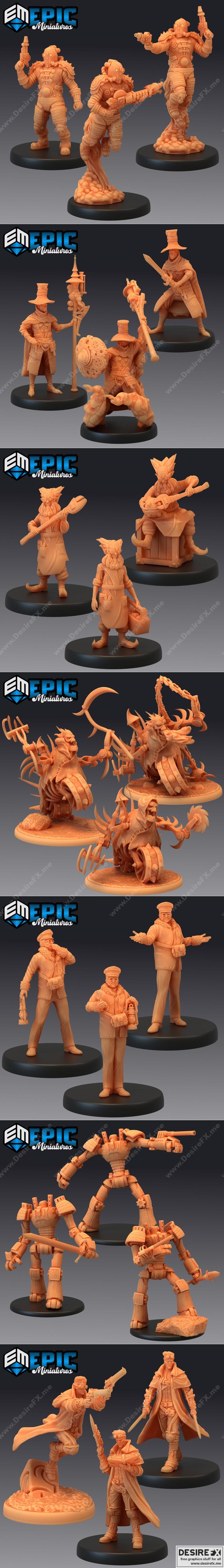 Steam Constructs - Epic Minis 3D打印模型|Epic Minis – Steam Constructs – 3D Print Model STL