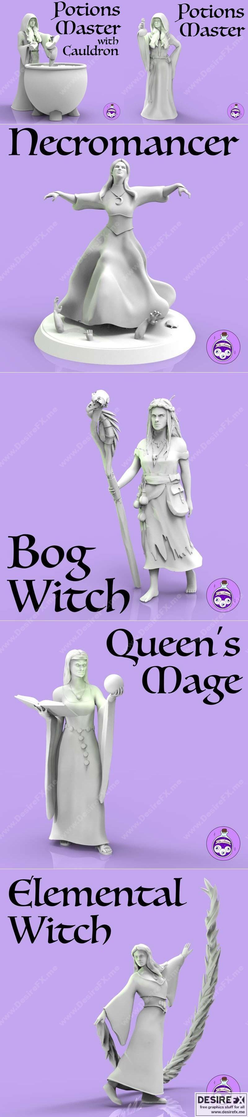 艾拉阿卡努姆套装 - 3D打印模型 STL|Ellas Arcanum Pack – 3D Print Model STL