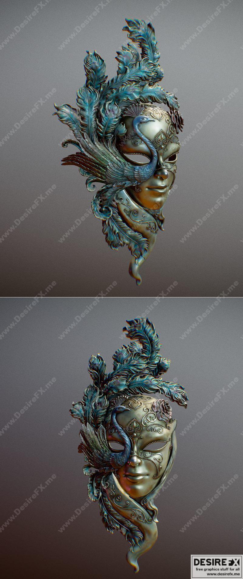 威尼斯面具 - 3D打印模型|Venice Mask – 3D Print Model STL