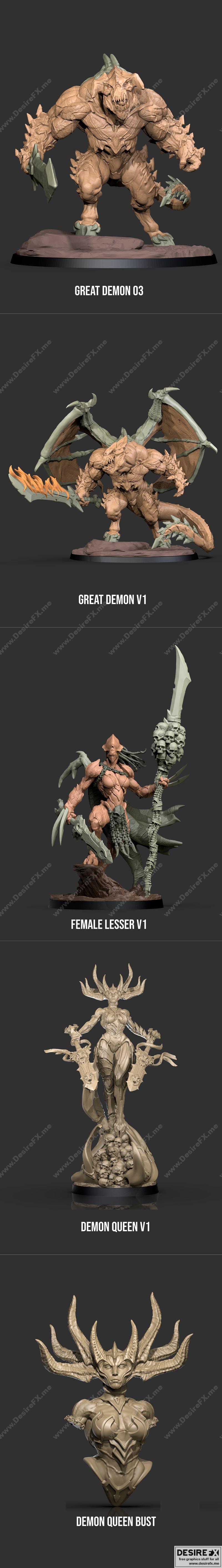 Yedharo 传奇火之军团 2.0 3D打印模型|Yedharo Models Legion of Fire 2.0 – 3D Print Model STL