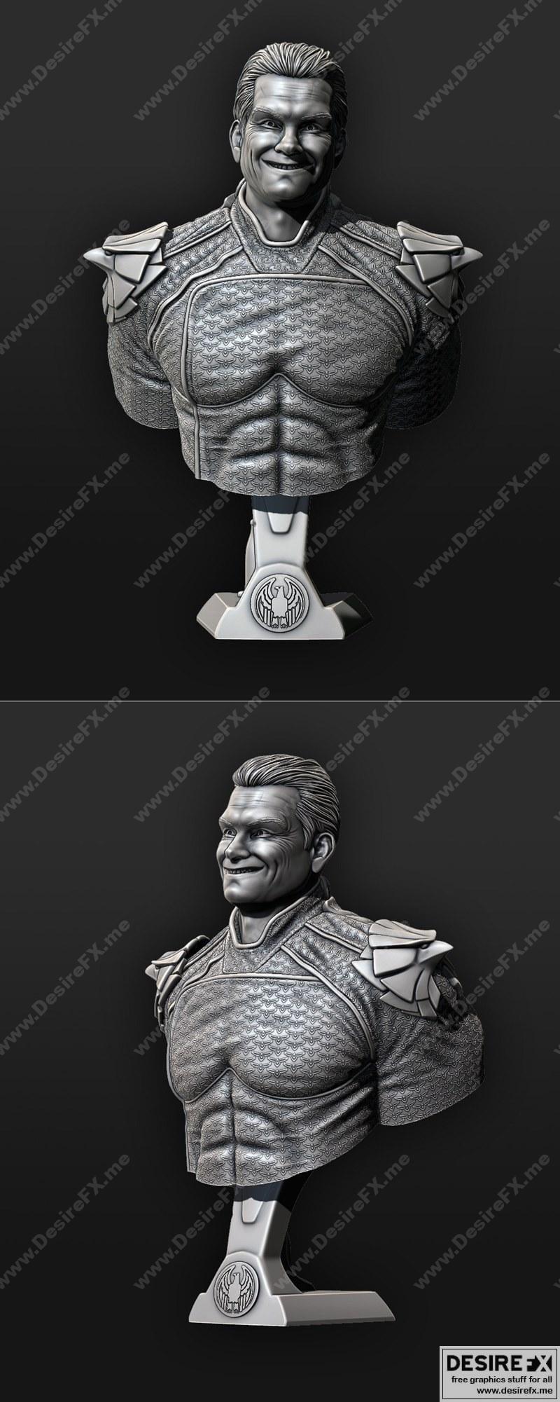 东曼 3D打印模型 STL|Homerlander Bust Eastman – 3D Print Model STL