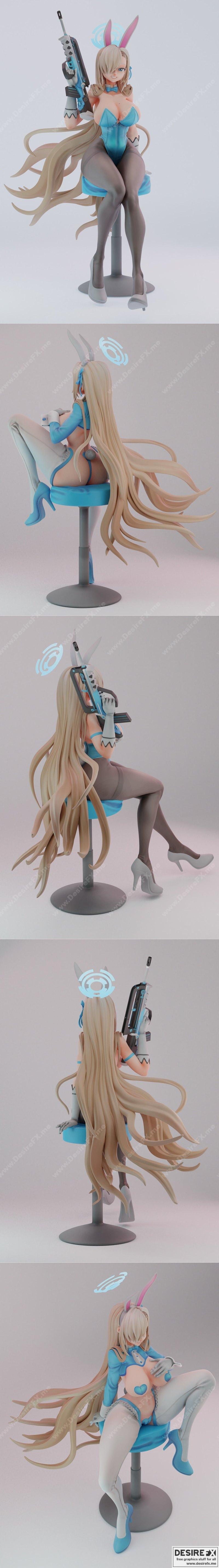 蓝ARC档案 七海千秋 3D打印模型 STL|Blue Archive Asuna and NSFW Version – 3D Print Model STL