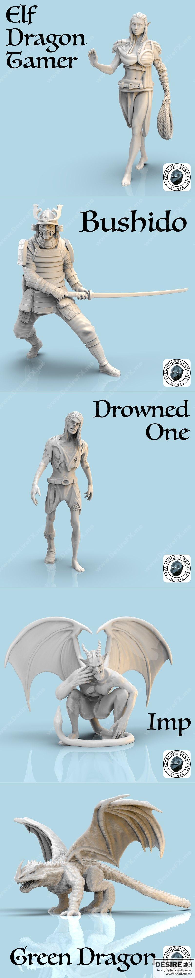 你的邻居骑士迷你模型3D打印套件|YourNeighborKnight Minis Pack – 3D Print Model STL