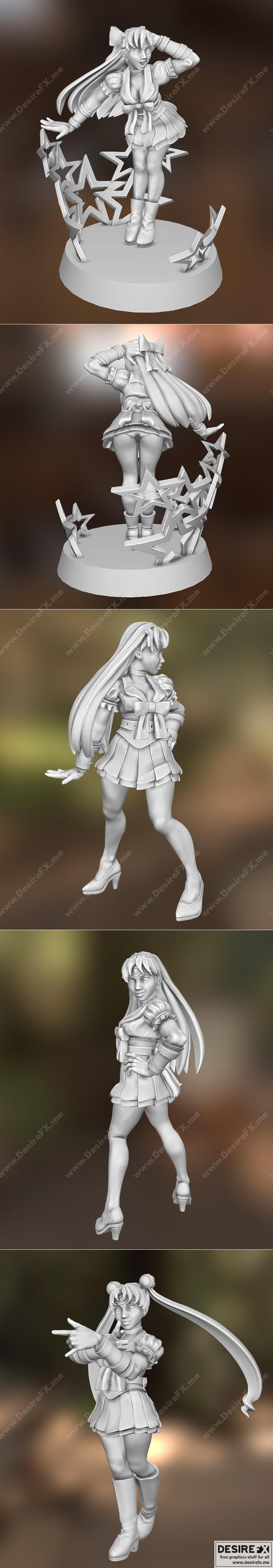 航海者-D&D迷你模型-3D打印雕塑|Sailor – D and D Miniature – 3D Print Model STL