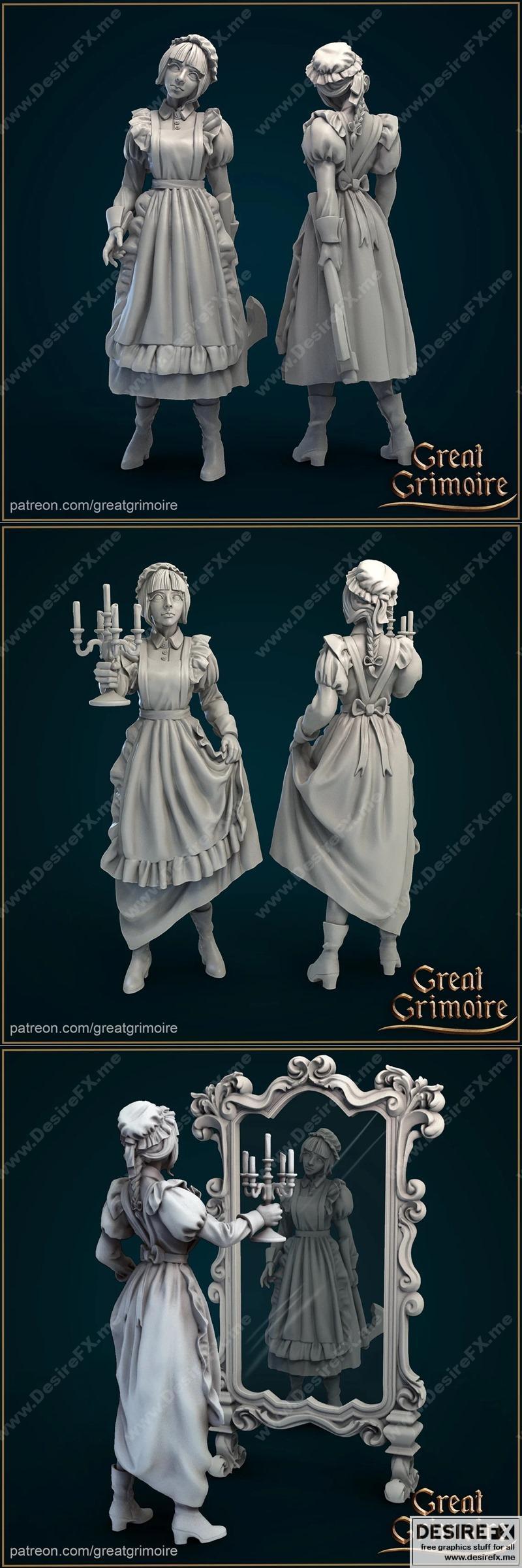 镜中女仆Lucy 3D打印模型|Lucy (Maid in the Mirror) – 3D Print Model STL