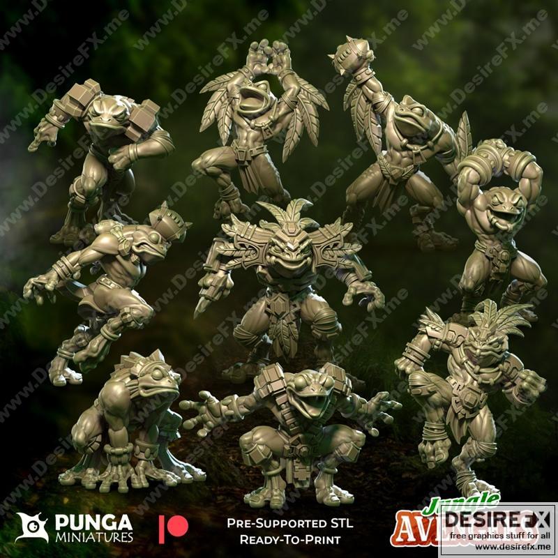 Punga迷你模型——丛林猛兽第二部 3D打印模型|Punga Miniatures – Jungle Avengers Part 2 June 2022 – 3D Print Model STL