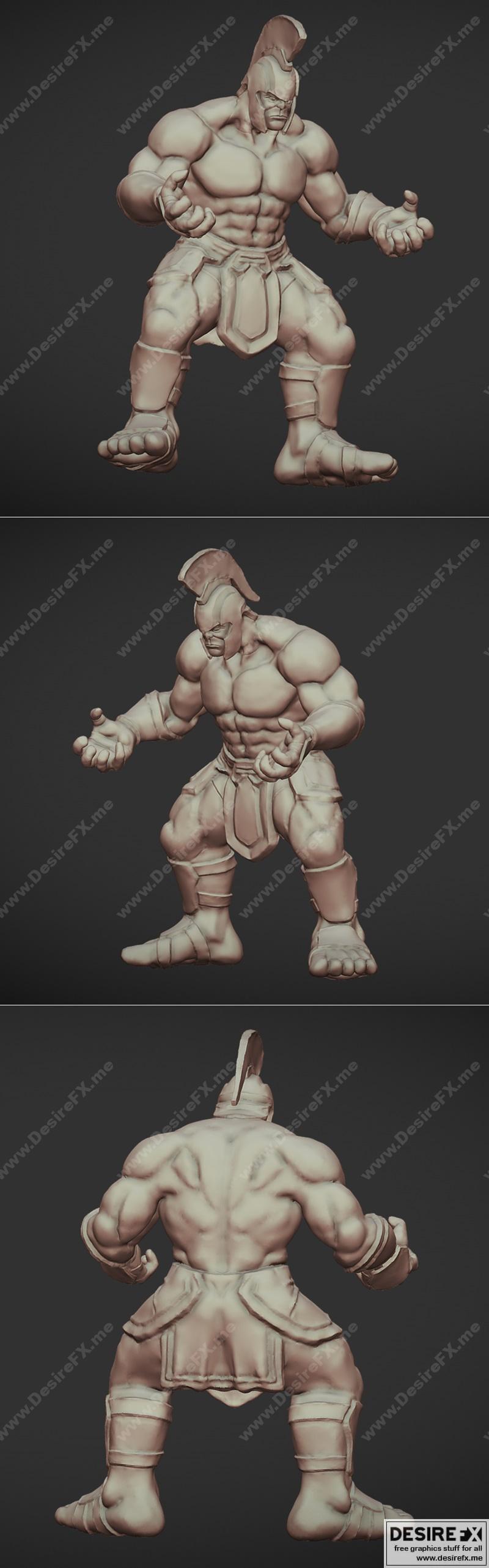 Hulk格斗家 - 3D打印模型|Hulk Gladiator – 3D Print Model STL