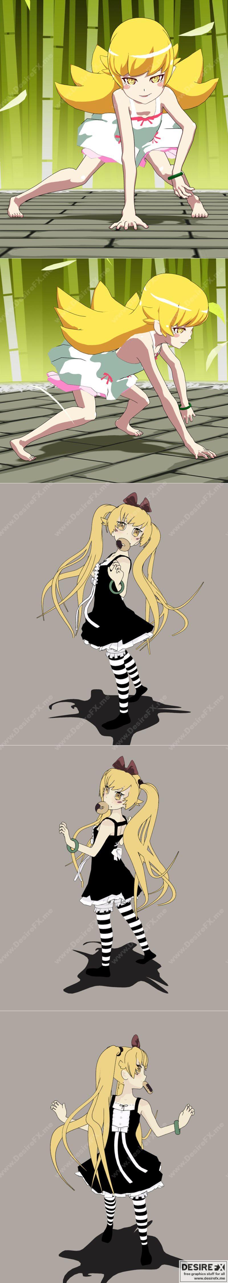 《文森特与奇想之旅 3D打印模型》|Shinobu and Monogatari Shinobu – 3D Print Model STL