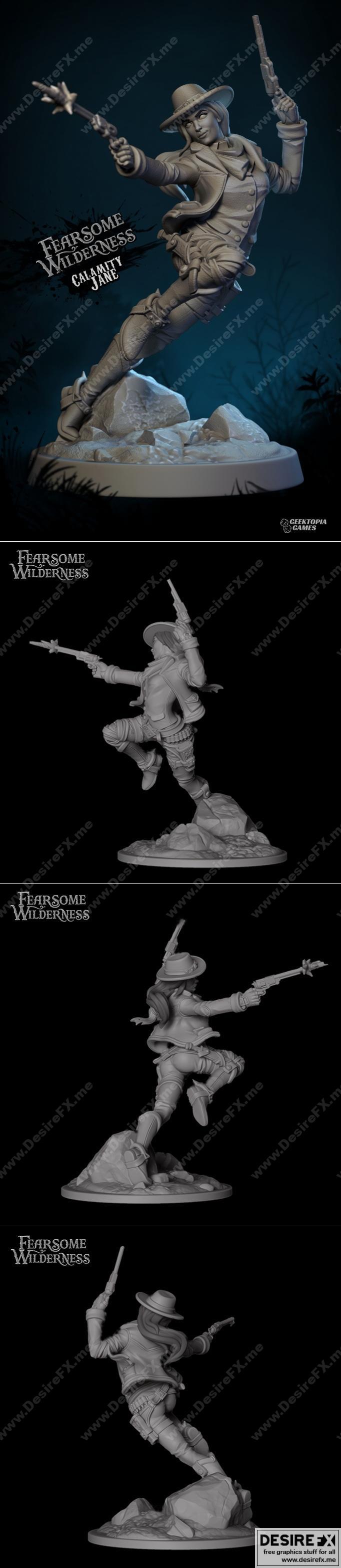 Calamity Jane 3D打印模型|Calamity Jane – 3D Print Model STL