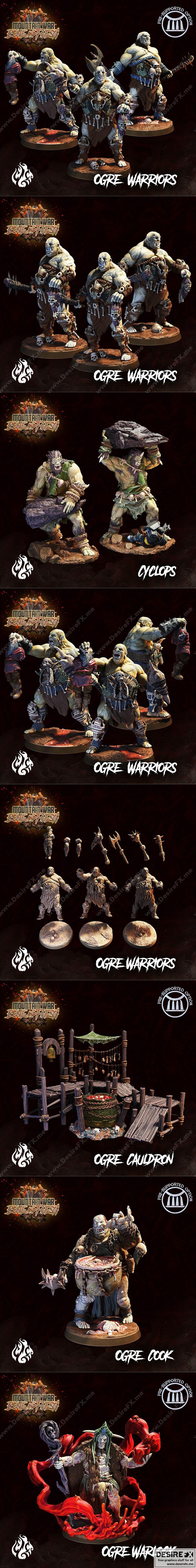 crippled god foundry 2022 3d打印模型 收录作品与角色设计|Crippled God Foundry February 2022 – 3D Print Model STL